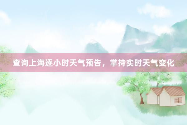 查询上海逐小时天气预告，掌持实时天气变化